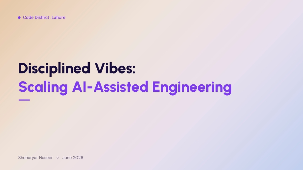 Disciplined Vibes: Scaling AI-Assisted Engineering